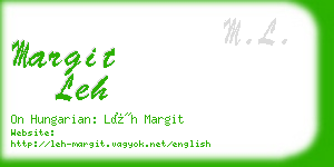 margit leh business card